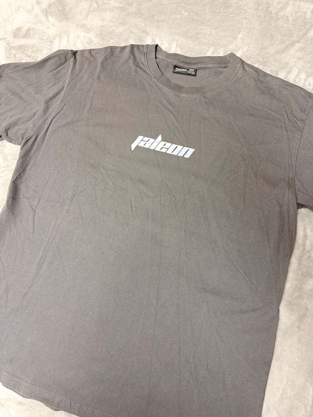 Jaleon Graphic T-Shirt X Large Gray Cotton Cyborg Art